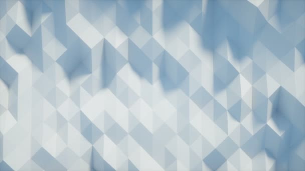 Polygone Wellen Perfekte nahtlose Schleife von Zeitlupen-Polygonwellen — Stockvideo