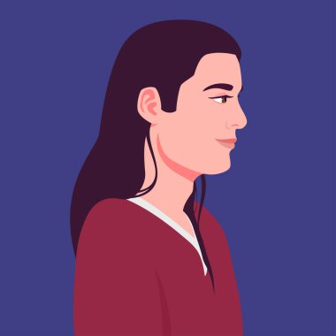 Uzun saçlı bir adamın portresi.