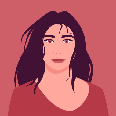 Rüzgarda uzun saçlı esmer