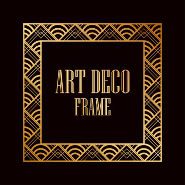 art deco çerçeve