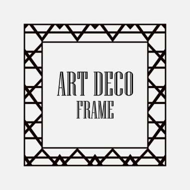 art deco çerçeve