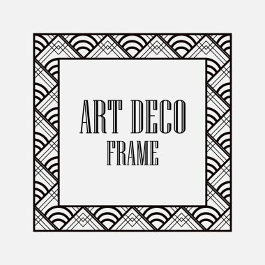 art deco çerçeve