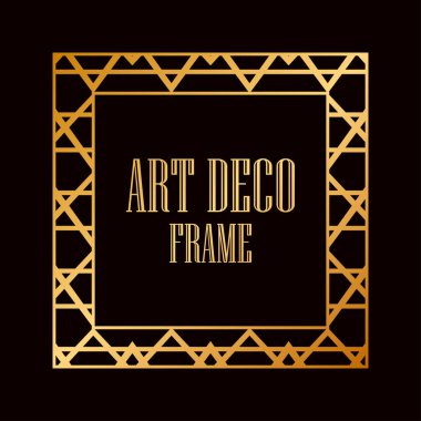art deco çerçeve