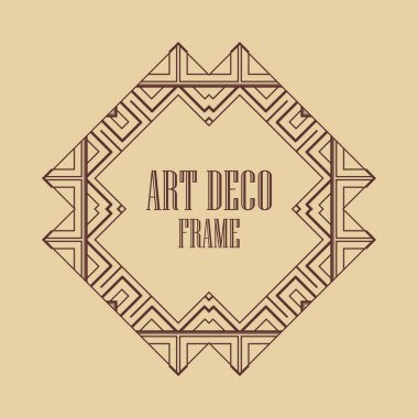 art deco çerçeve
