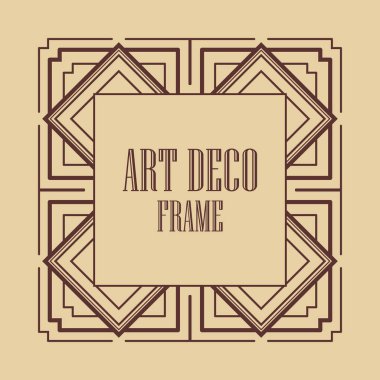 art deco çerçeve