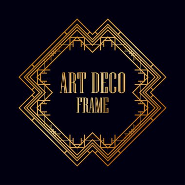 art deco çerçeve