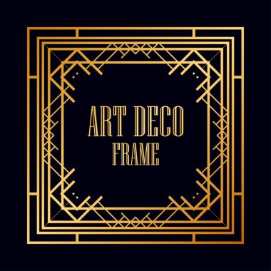 art deco çerçeve