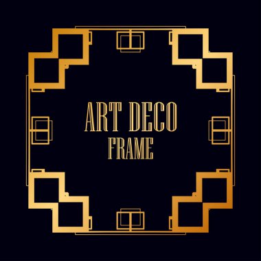 art deco çerçeve