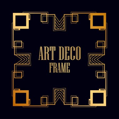 art deco çerçeve