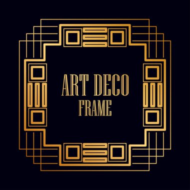 art deco çerçeve