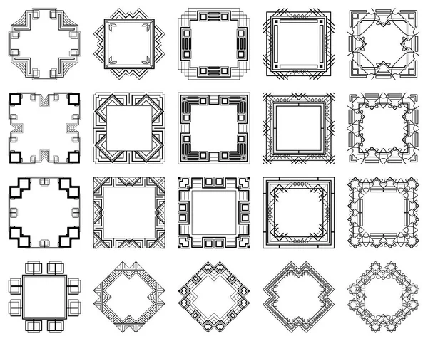 Art Deco çerçeve kümesi