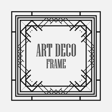 art deco çerçeve