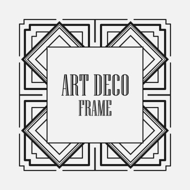 art deco çerçeve