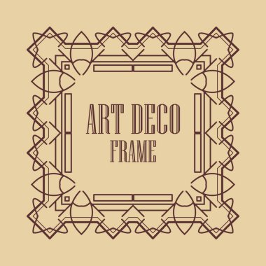 art deco çerçeve