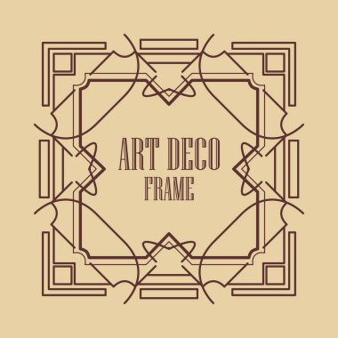 art deco çerçeve