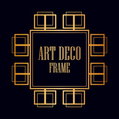 art deco çerçeve
