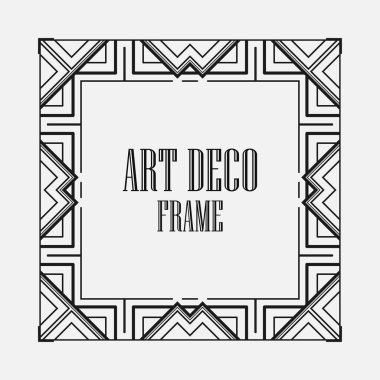 art deco çerçeve