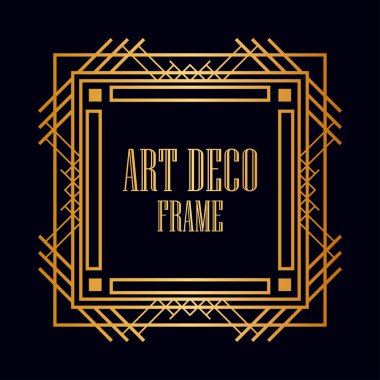 art deco çerçeve