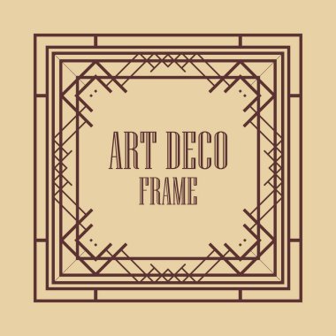 art deco çerçeve