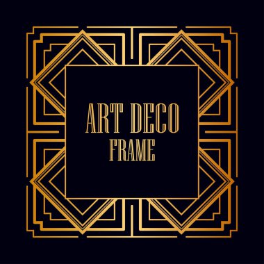 art deco çerçeve
