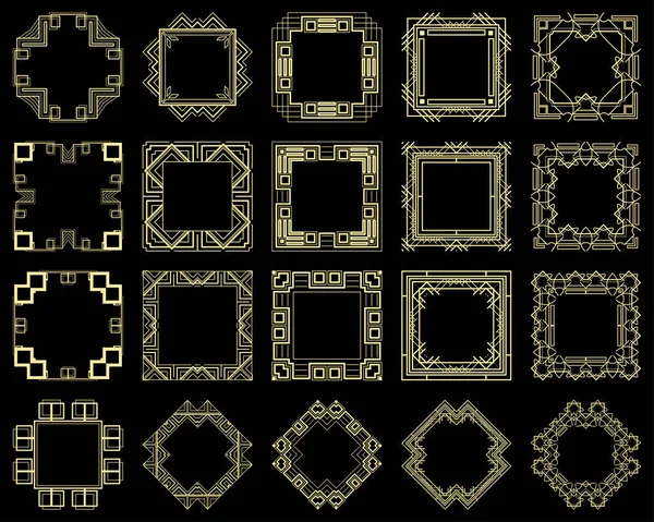 Art Deco çerçeve kümesi