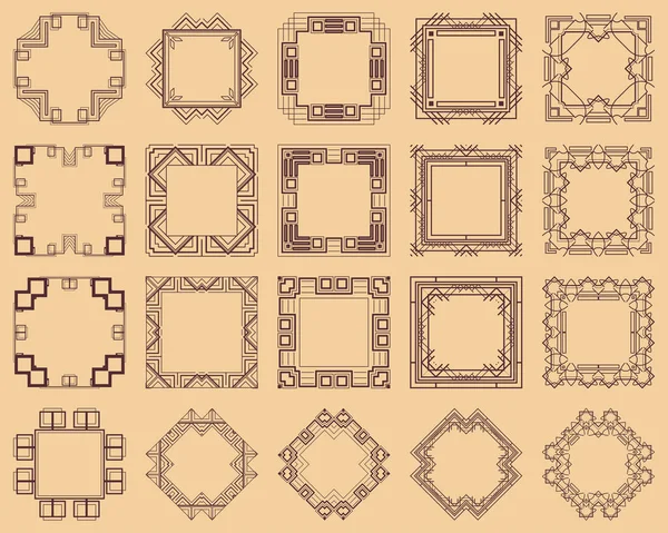 Art Deco çerçeve kümesi