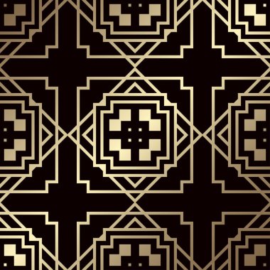 art deco dikişsiz desen