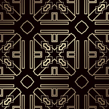 art deco dikişsiz desen