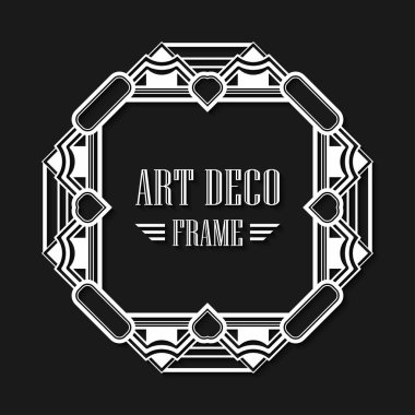 art deco çerçeve