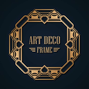 art deco çerçeve