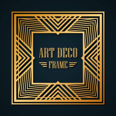 art deco çerçeve