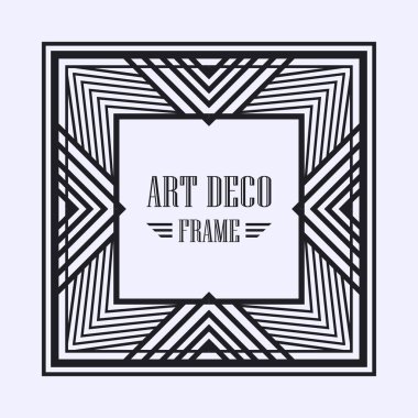 art deco çerçeve