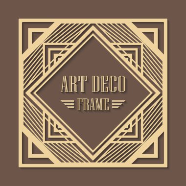 art deco çerçeve