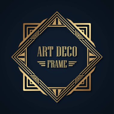 art deco çerçeve