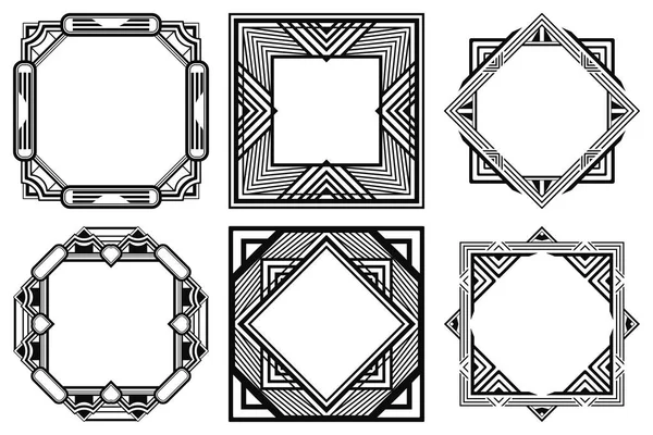 Art deco frames — Stockvector