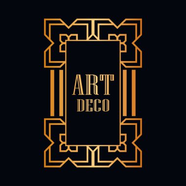 art deco çerçeve