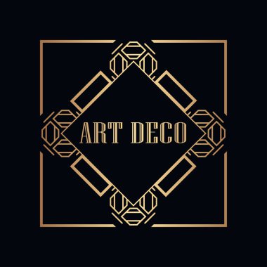 art deco çerçeve