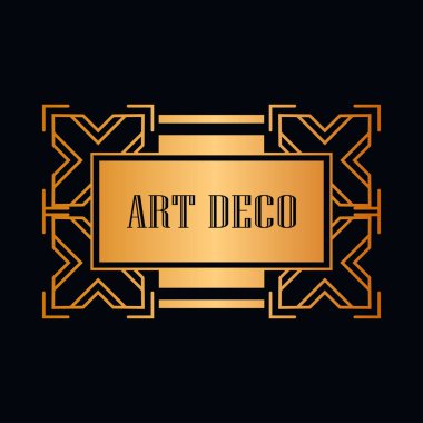 art deco çerçeve