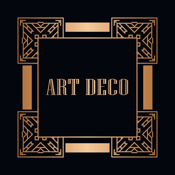 Art Deco kader — Stockvector