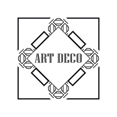 art deco çerçeve