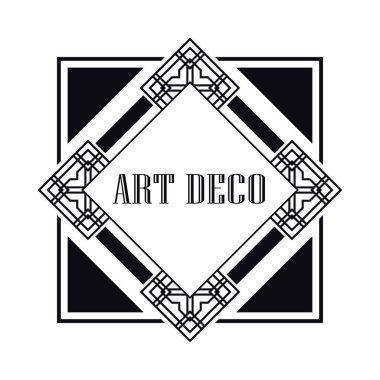 art deco çerçeve