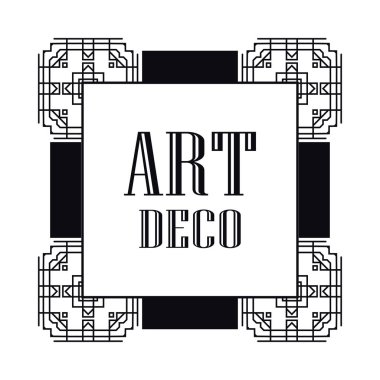 art deco çerçeve