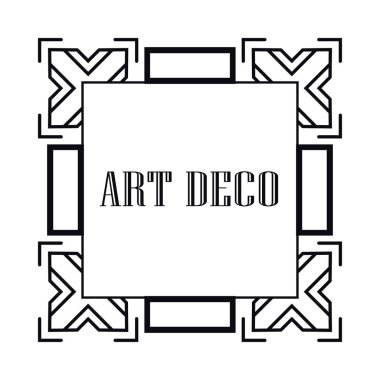 art deco çerçeve