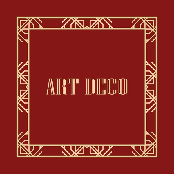 Art Deco kader — Stockvector