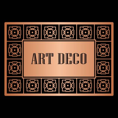 Art Deco kenarlık çerçevesi