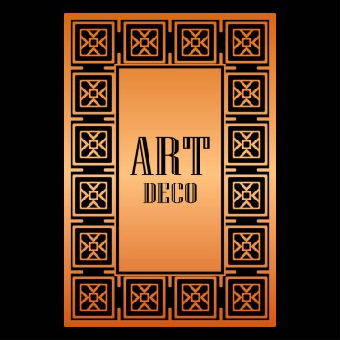 Art Deco kenarlık çerçevesi