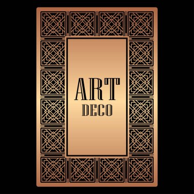 Art Deco kenarlık çerçevesi