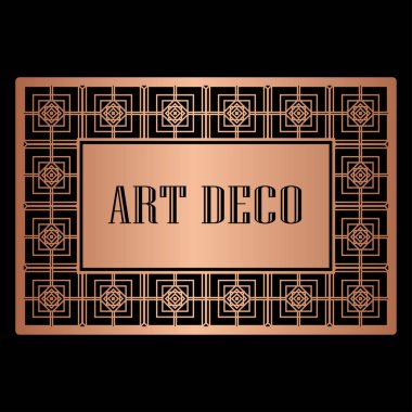 Art Deco kenarlık çerçevesi