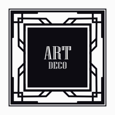 Art Deco kenarlık çerçevesi