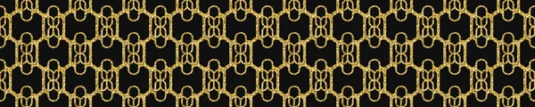 Art Deco-mönster. Sömlös svart och guld bakgrund. Lyxig spets prydnad. Retro geometrisk design. motiv från 1920 till 30-talet. Lyxig Vintage illustration — Stockfoto